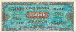 500 Francs DRAPEAU FRANCIA  1944 VF.21.01 MBC+
