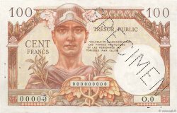 100 Francs TRÉSOR PUBLIC Spécimen FRANCIA  1955 VF.34.00Sp EBC