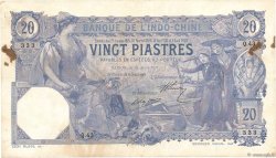 20 Piastres INDOCINA FRANCESE Saïgon 1917 P.038b BB