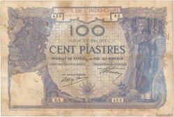 100 Piastres FRANZÖSISCHE-INDOCHINA Saïgon 1914 P.039 SGE