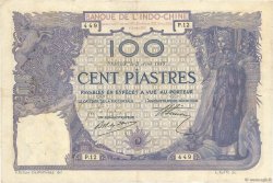 100 Piastres FRENCH INDOCHINA Saïgon 1914 P.039 VF