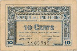 10 Cents FRANZÖSISCHE-INDOCHINA  1919 P.043 fVZ
