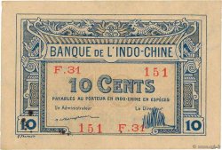 10 Cents FRANZÖSISCHE-INDOCHINA  1919 P.044 VZ