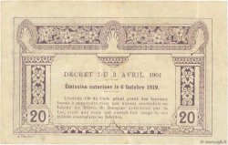 20 Cents INDOCHINE FRANÇAISE  1919 P.045b SUP