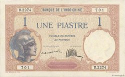 1 Piastre FRENCH INDOCHINA  1921 P.048a AU