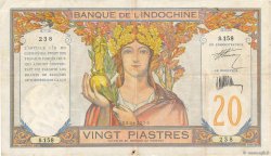 20 Piastres FRENCH INDOCHINA  1928 P.050 VF