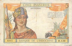 5 Piastres FRENCH INDOCHINA  1932 P.053a VF