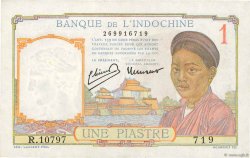 1 Piastre FRENCH INDOCHINA  1949 P.054d AU