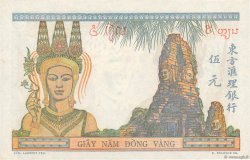 5 Piastres FRENCH INDOCHINA  1949 P.055d UNC-