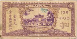 100 Piastres violet et vert FRENCH INDOCHINA  1944 P.067 F-