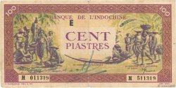 100 Piastres violet et vert INDOCINA FRANCESE  1944 P.067 BB