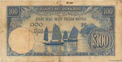 100 Piastres INDOCHINA  1940 P.079a RC+