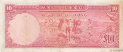 10 Piastres FRENCH INDOCHINA  1946 P.080 VF+
