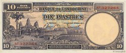 10 Piastres INDOCINA FRANCESE  1946 P.080 q.FDC