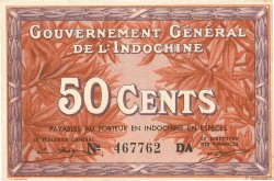 50 Cents INDOCINA FRANCESE  1939 P.087d AU