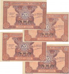 20 Cents INDOCINA FRANCESE  1942 P.090a q.FDC