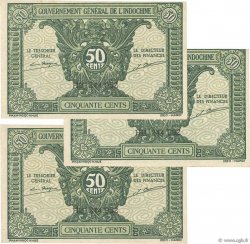 50 Cents INDOCINA FRANCESE  1942 P.091a q.FDC