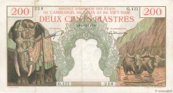 200 Piastres - 200 Riels FRENCH INDOCHINA  1953 P.098 VF+