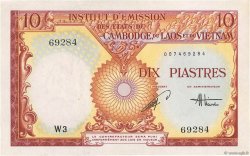 10 Piastres - 10 Dong FRENCH INDOCHINA  1953 P.107 XF