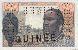 100 Francs Essai GUINEA  1956 P.- VZ+