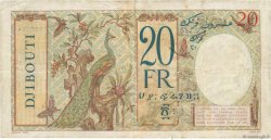 20 Francs DJIBUTI  1943 P.12A q.BB