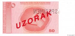 50 Convertible Maraka Spécimen BOSNIA-HERZEGOVINA  1998 P.068s4 FDC