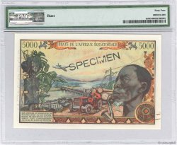 5000 Francs Spécimen EQUATORIAL AFRICAN STATES (FRENCH)  1963 P.06cs fST+
