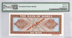 50 Won Spécimen SOUTH KOREA   1962 P.34s UNC