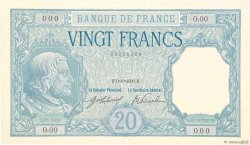 20 Francs BAYARD Épreuve FRANCE  1916 F.11.00Ed UNC-