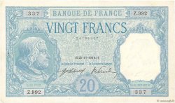 20 Francs BAYARD FRANCIA  1916 F.11.01 q.SPL