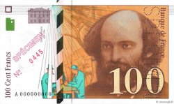 100 Francs CÉZANNE Spécimen FRANCE  1997 F.74.01Spn UNC