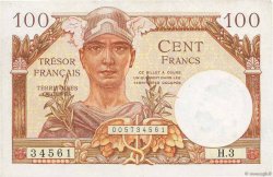 100 Francs TRÉSOR FRANÇAIS FRANCIA  1947 VF.32.03 q.AU