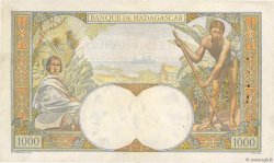 1000 Francs MADAGASCAR  1942 P.041 VF