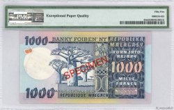 1000 Francs - 200 Ariary Spécimen MADAGASCAR  1974 P.065s UNC-