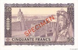 50 Francs Spécimen MALí  1960 P.06s var FDC