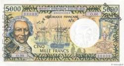 5000 Francs Spécimen NOUVELLE CALÉDONIE  1971 P.65as UNC
