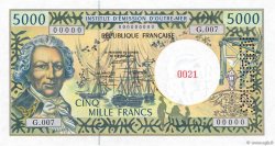 5000 Francs Spécimen FRENCH PACIFIC TERRITORIES  1995 P.03s