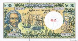 5000 Francs Spécimen FRENCH PACIFIC TERRITORIES  1997 P.03s FDC