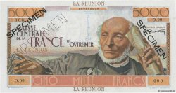 5000 Francs Schoelcher Spécimen ISLA DE LA REUNIóN  1947 P.48s SC+