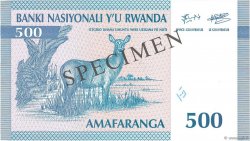 500 Francs Spécimen RUANDA  1994 P.23s FDC