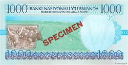 1000 Francs Spécimen RUANDA  1998 P.27s ST