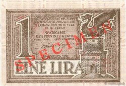 1 Lira Spécimen SLOVENIA Ljubljana 1944 P.R02s UNC