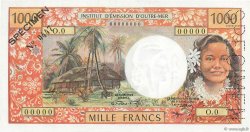 1000 Francs Spécimen TAHITI  1969 P.26s NEUF