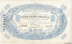 500 Francs TUNISIA  1924 P.05b VF