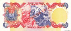 100 Bolivares Spécimen VENEZUELA  1980 P.059s NEUF
