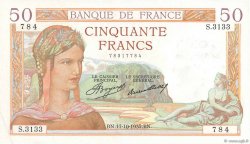 50 Francs CÉRÈS  FRANCE  1935 F.17.18