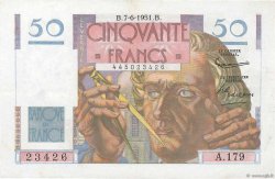 50 Francs LE VERRIER  FRANCE  1951 F.20.18