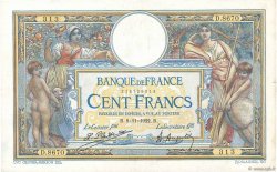 100 Francs LUC OLIVIER MERSON sans LOM  FRANCE  1922 F.23.15