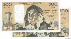 500 Francs PASCAL Consécutifs FRANCE  1981 F.71.25
