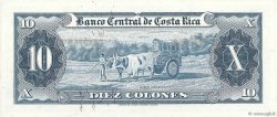 10 Colones COSTA RICA  1967 P.229 AU